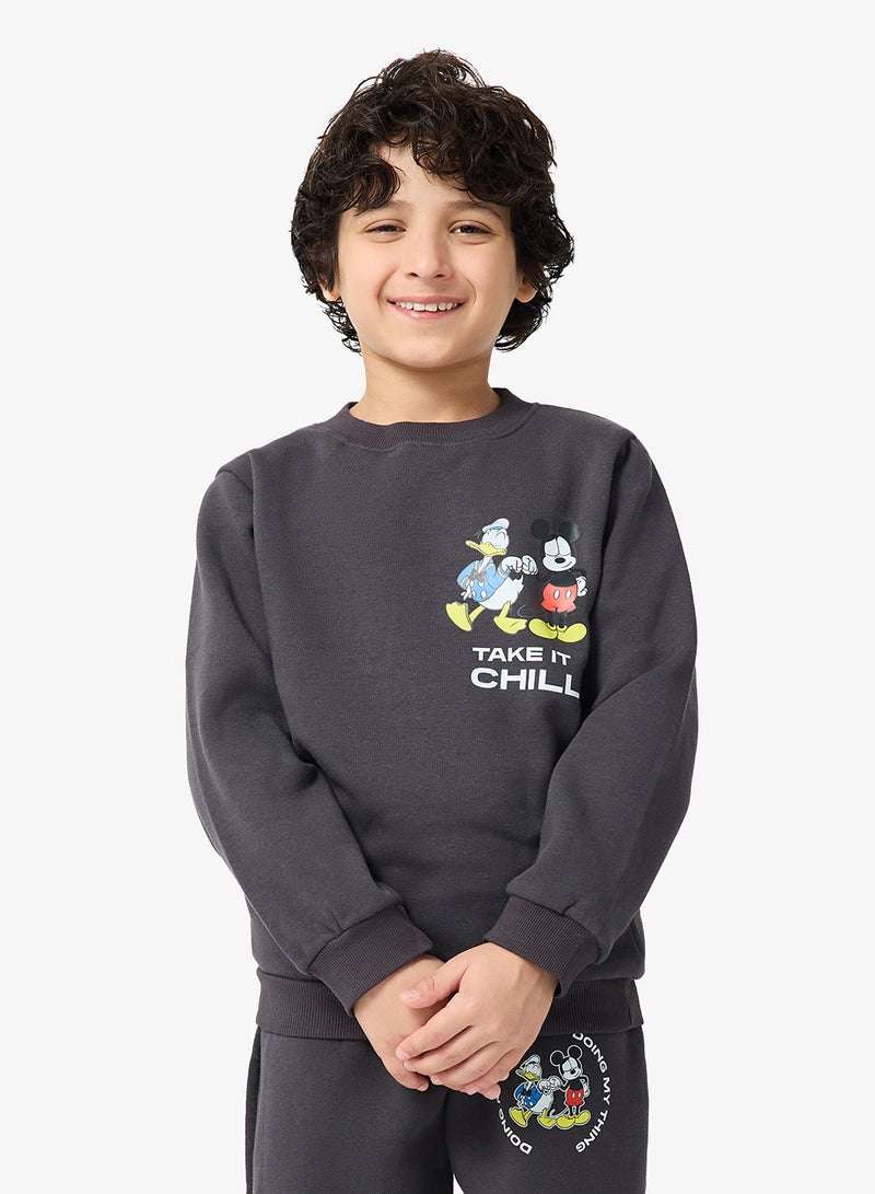 Disney Kids Mickey Mouse Sweatshirt And Sweatpants - Image 3